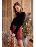 Bluză neagră de bază cu mâneci lungi 221035 - Magazin online - Boutique